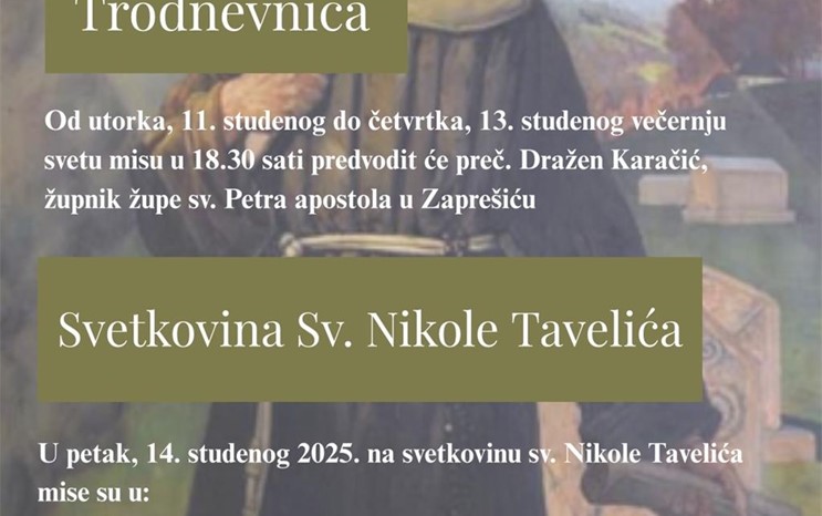 Župna svetkovina Župe sv. Nikole Tavelića u Kustošiji